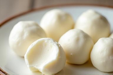 Fresh mozzarella balls